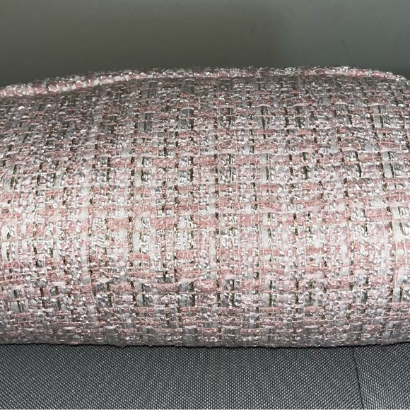 Pink Tweed Cosmetic Bag NWT - Picture 3 of 5
